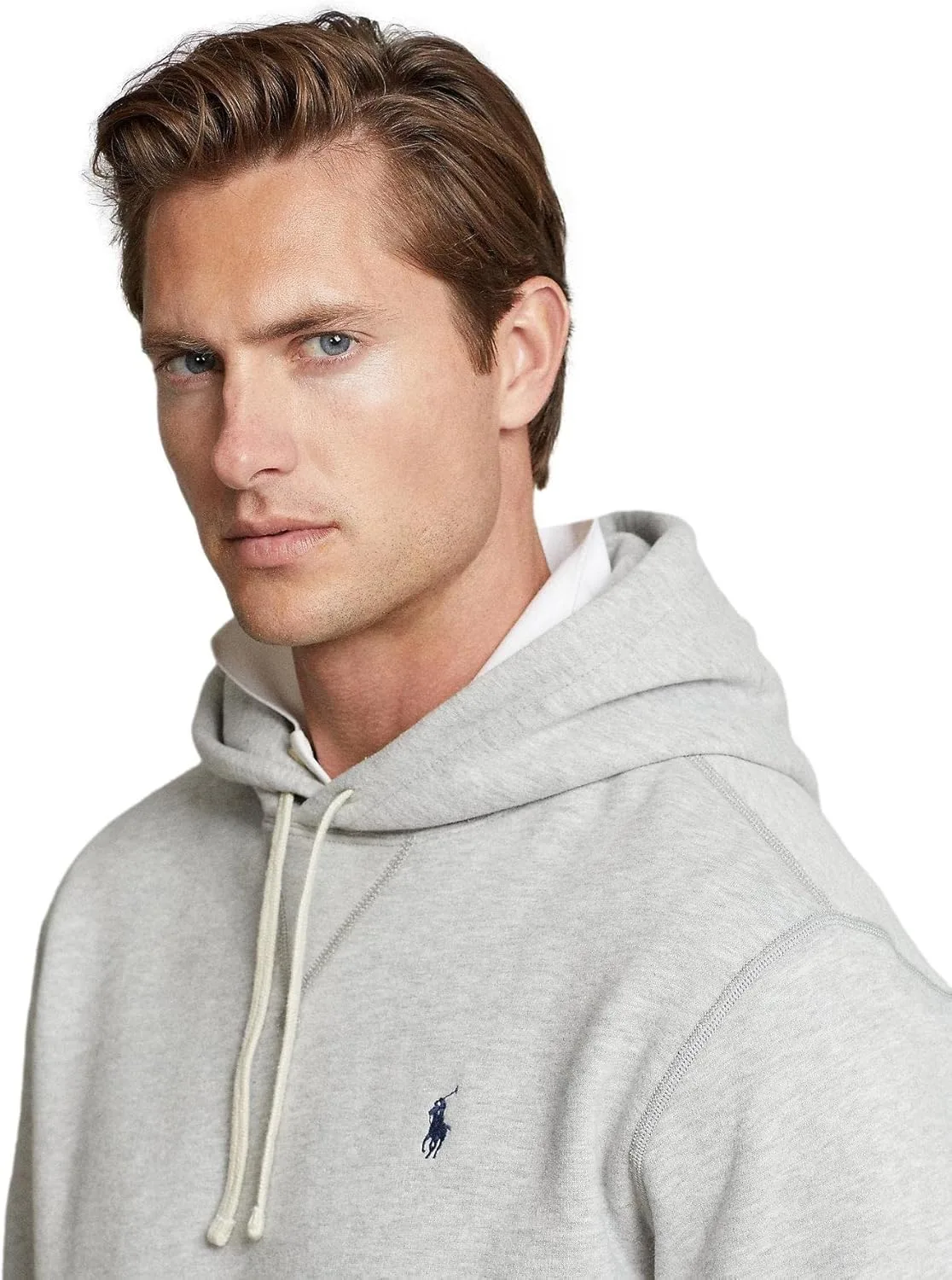Флисовая футболка с длинным рукавом POLO RALPH LAUREN RL, серый — фото 3