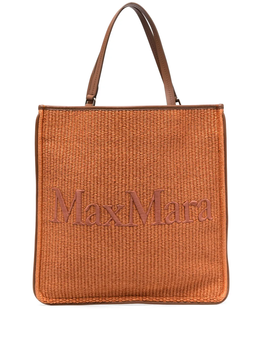 

Сумка-тоут Easybag из рафии MAX MARA, оранжевый