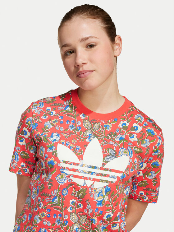 Футболка loose fit Liberty London JV7817 Adidas, красный — фото 3