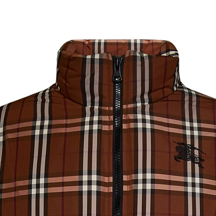 Куртка Burberry, стеганая, темно-коричневый — фото 4