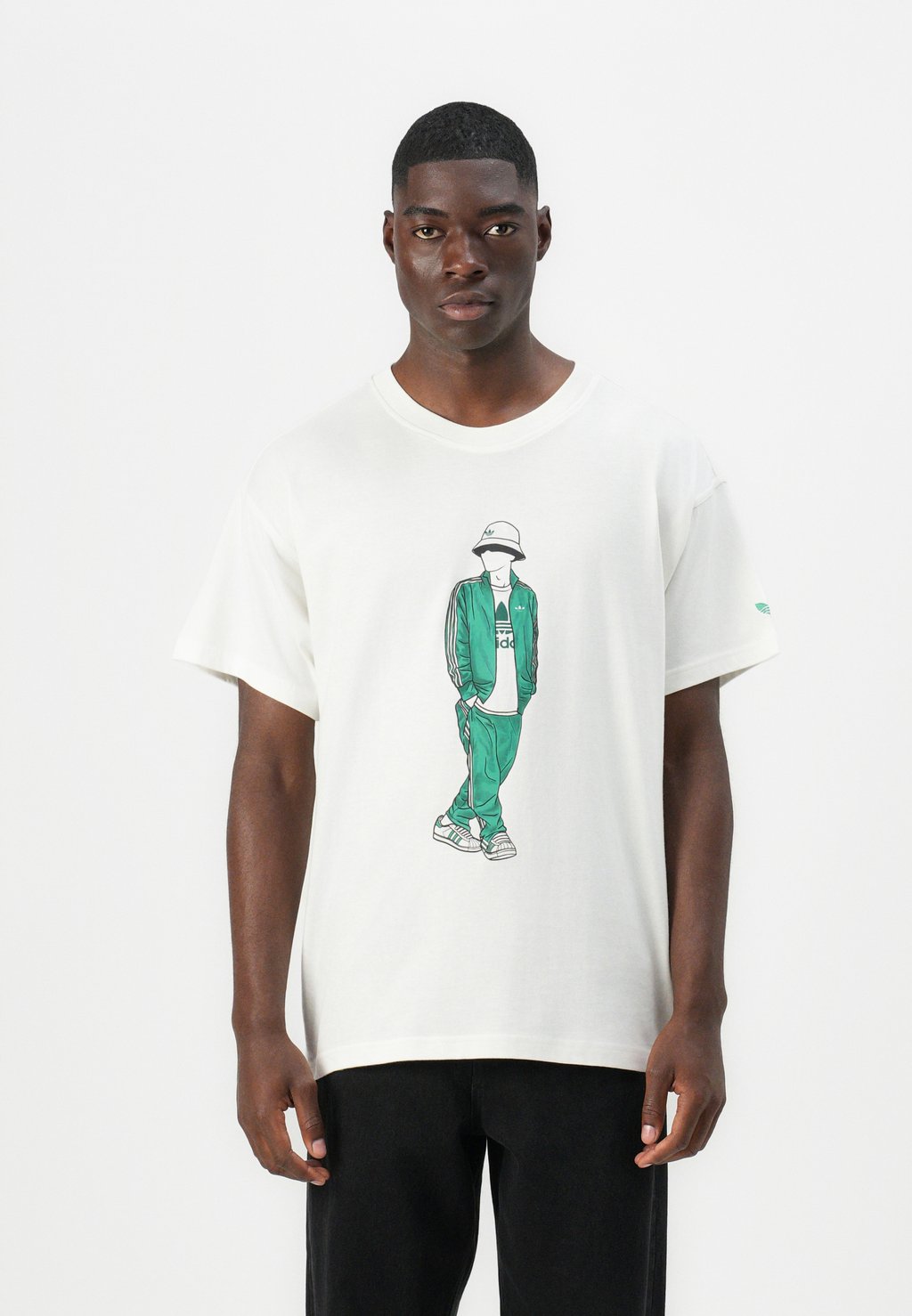 

Футболка с принтом UNISEX Adidas Originals, кремовый