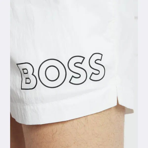 Купальные шорты стандартного кроя Boss, белый — фото 3