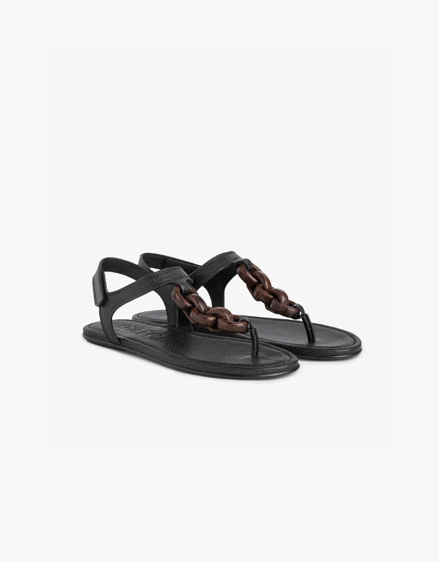 Women's Paris Sandals In Black Petitgrain Pedro Garcia