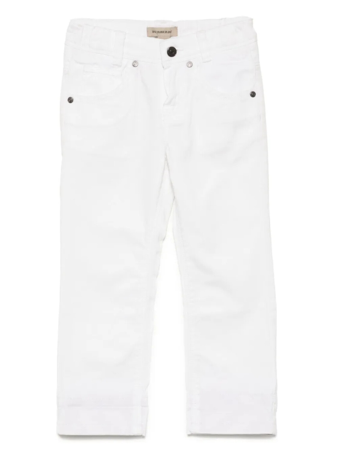 

Burberry Kids прямые джинсы, белый