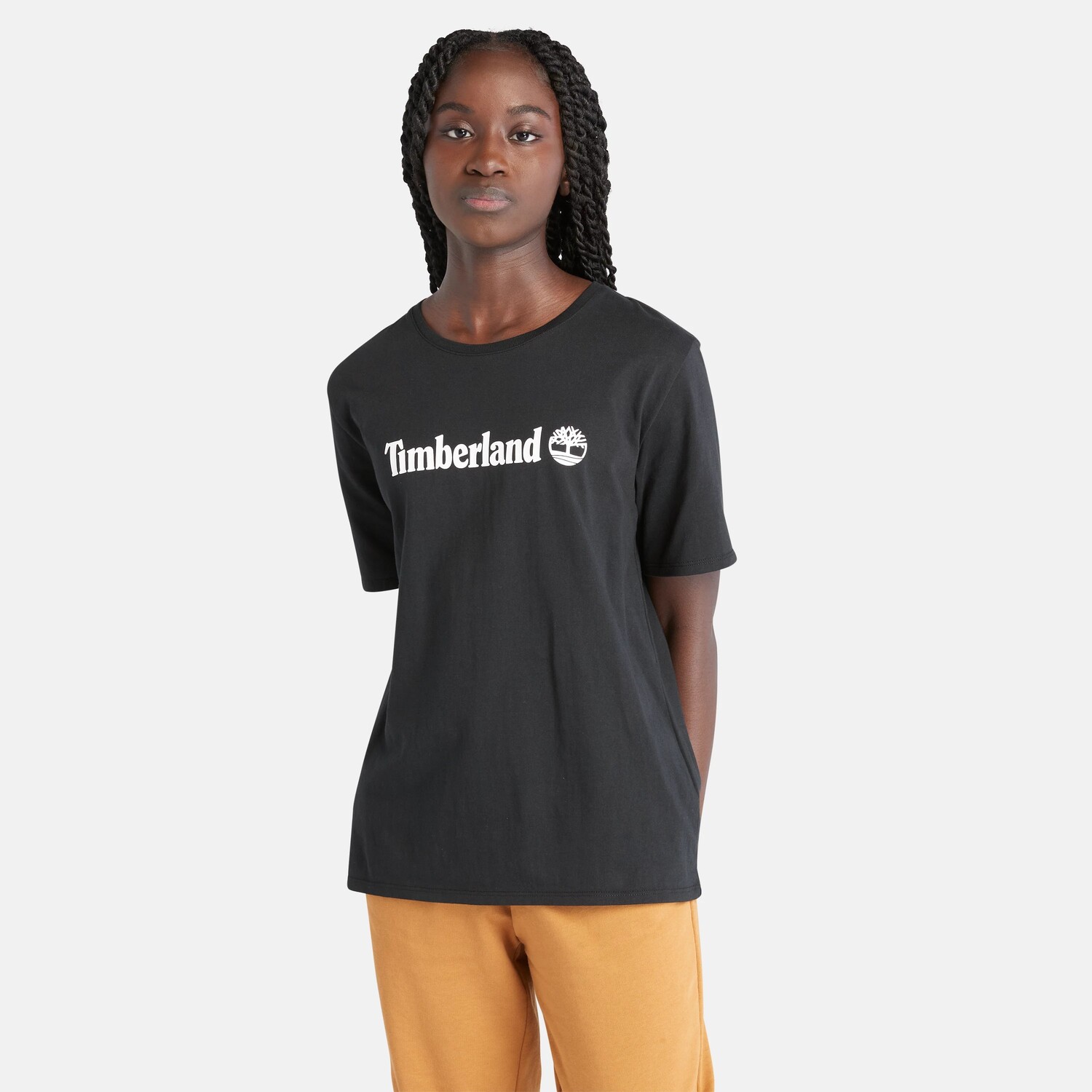 

Женская футболка с логотипом Timberland, черный