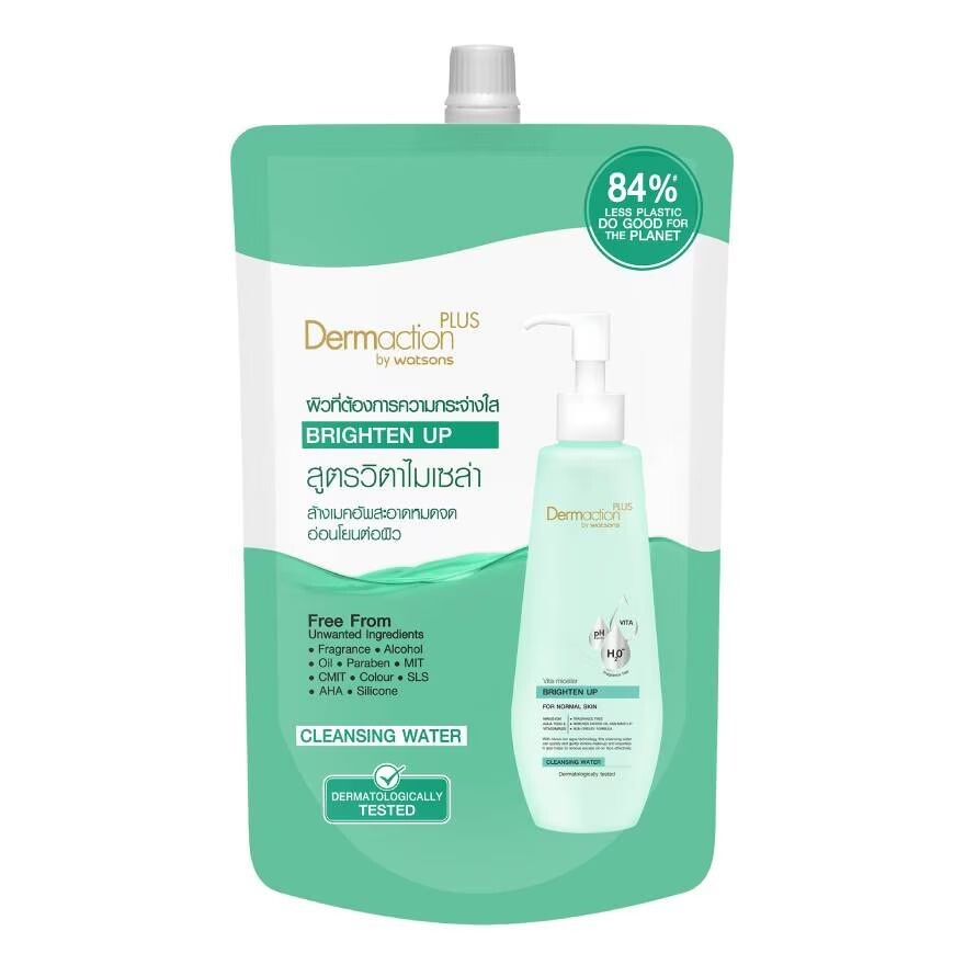 

Dermaction Plus by Watsons Vita-Мицеллярная очищающая вода Brighten Up 500мл (запасной вариант)
