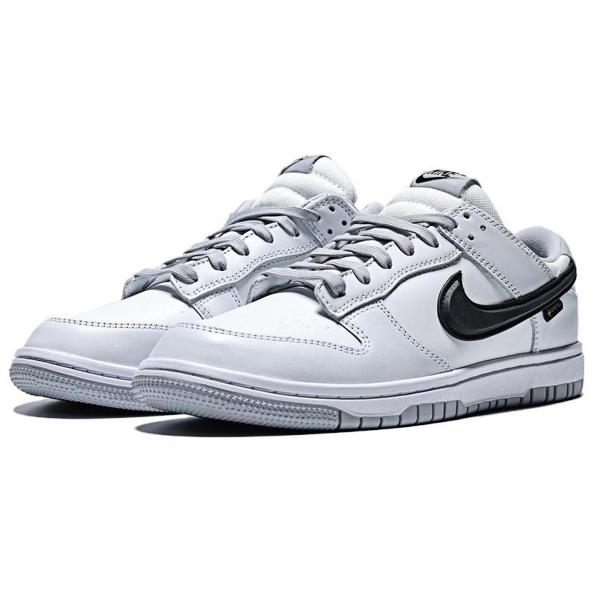 Nike Dunk Low топ Skateboard Shoes мужские светло-серые белые — фото 4