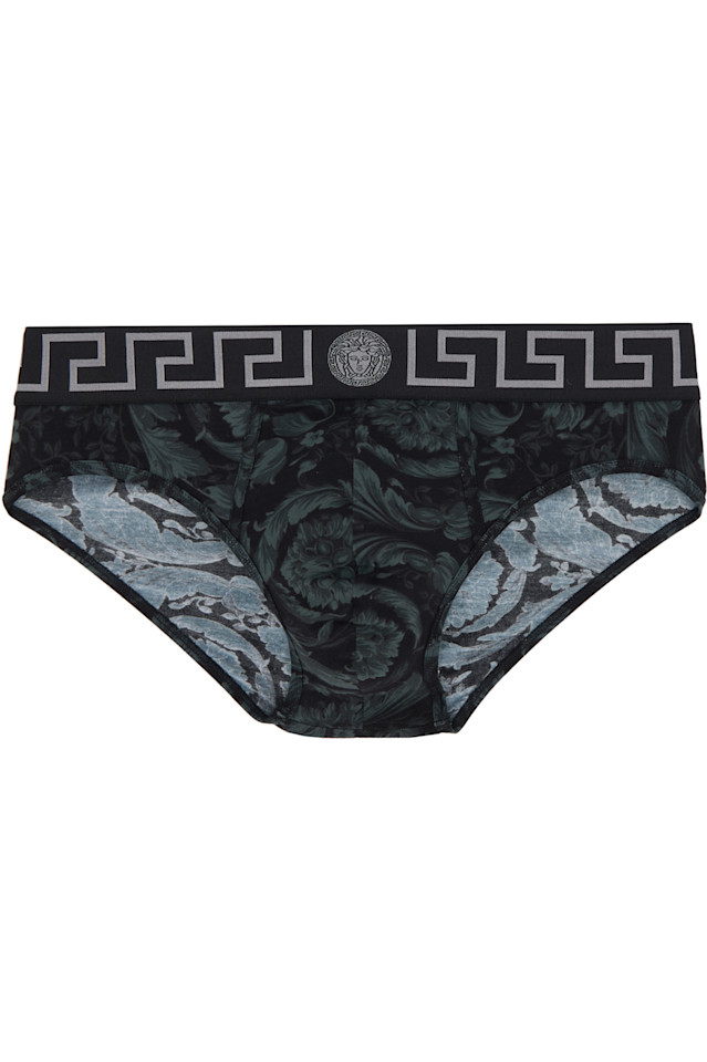 

Барокко трусы Versace, черный