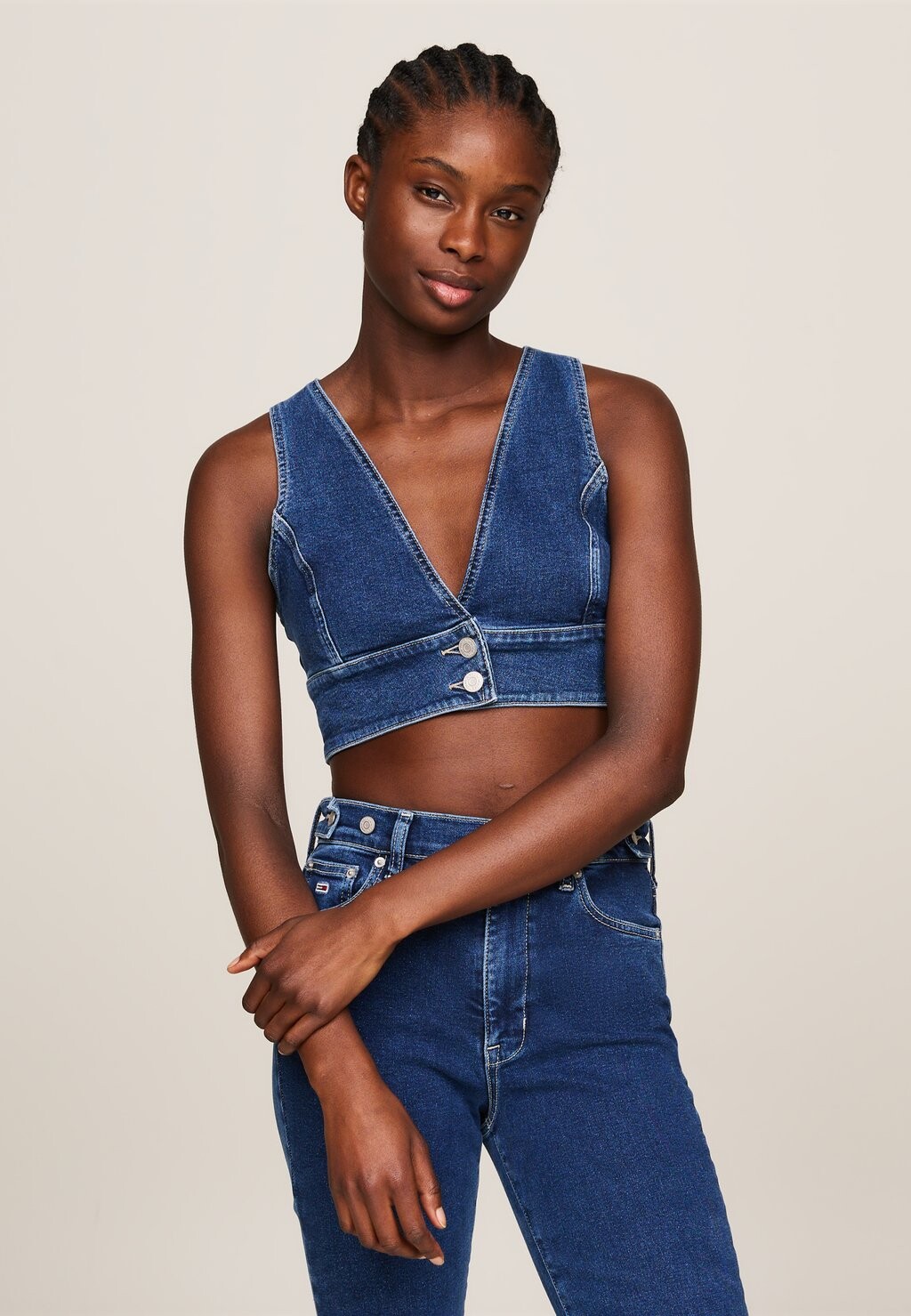 

Топ Tommy Hilfiger, синий деним