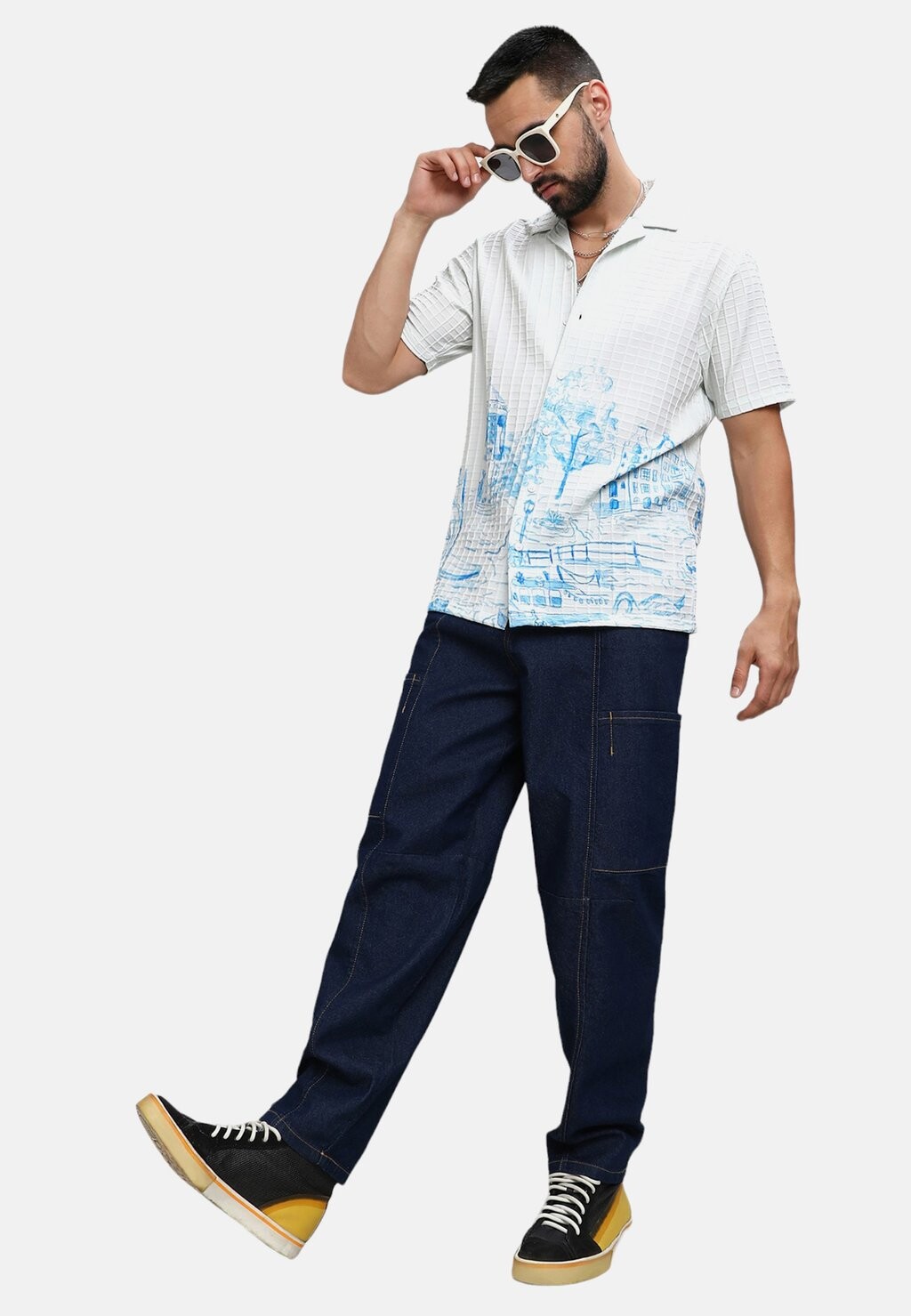 

Рубашка CASUAL PETER Campus Sutra, белый