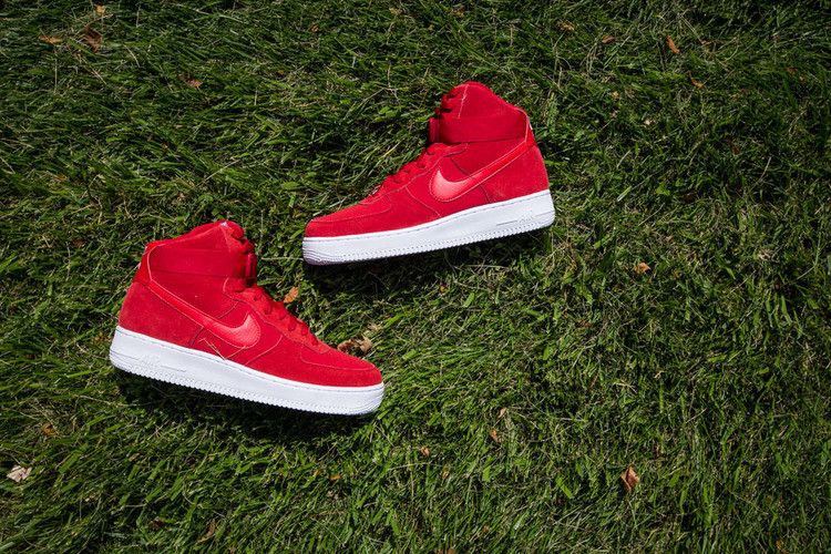 Кроссовки Nike Air Force 1 High '07 'Gym Red', красный — фото 3