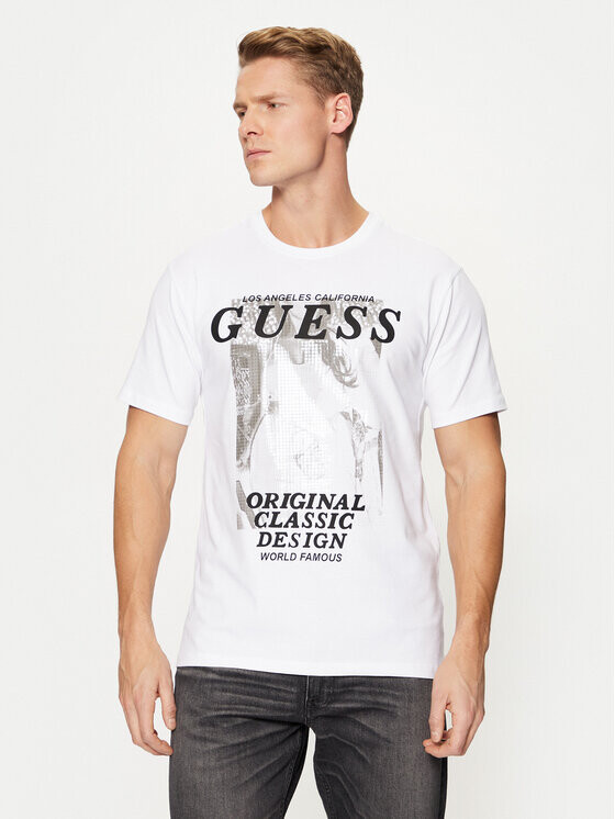 

Футболка узкого кроя Guess, белый