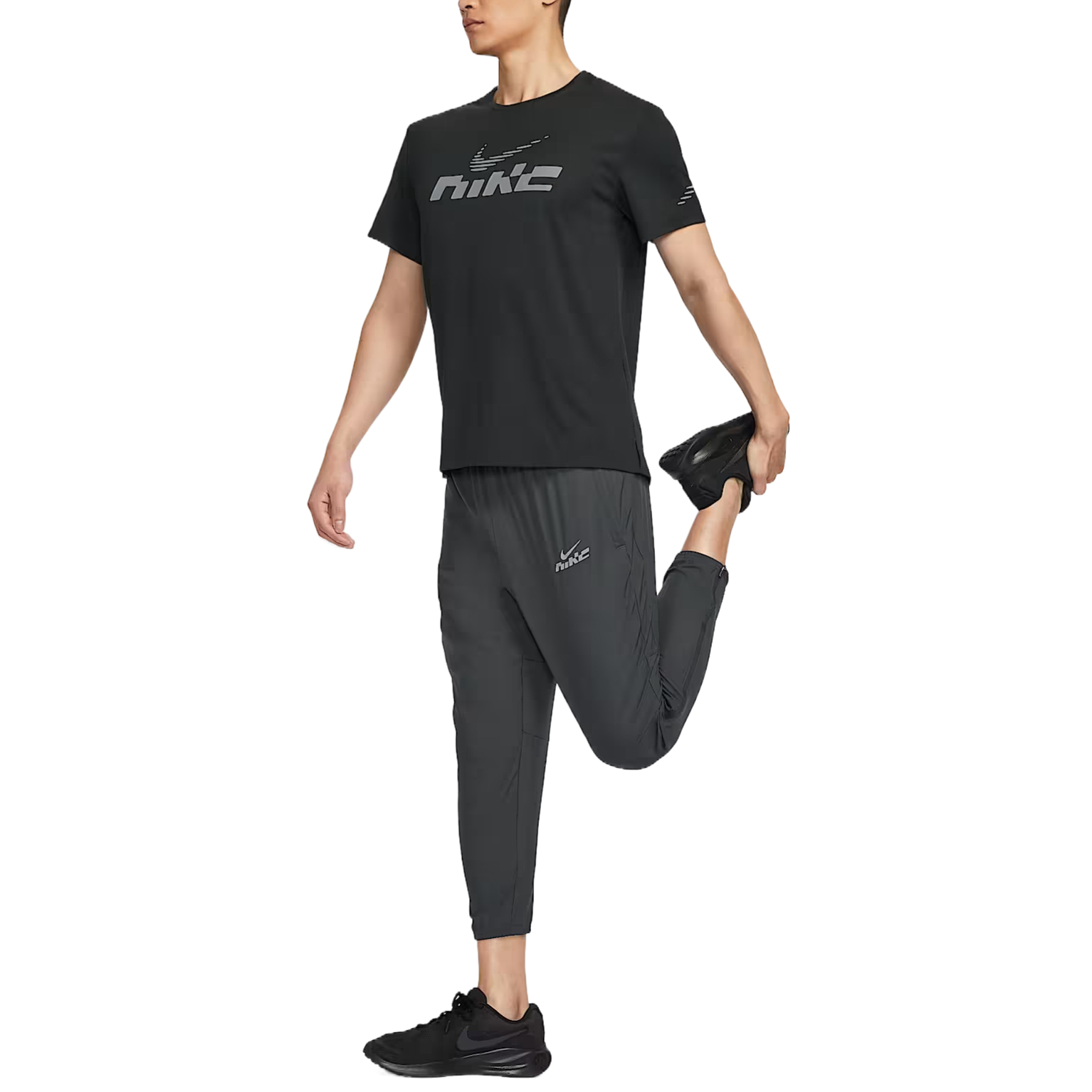 Спортивные брюки Challenger Dri Fit мужские dark smoke gray Nike, серый — фото 4