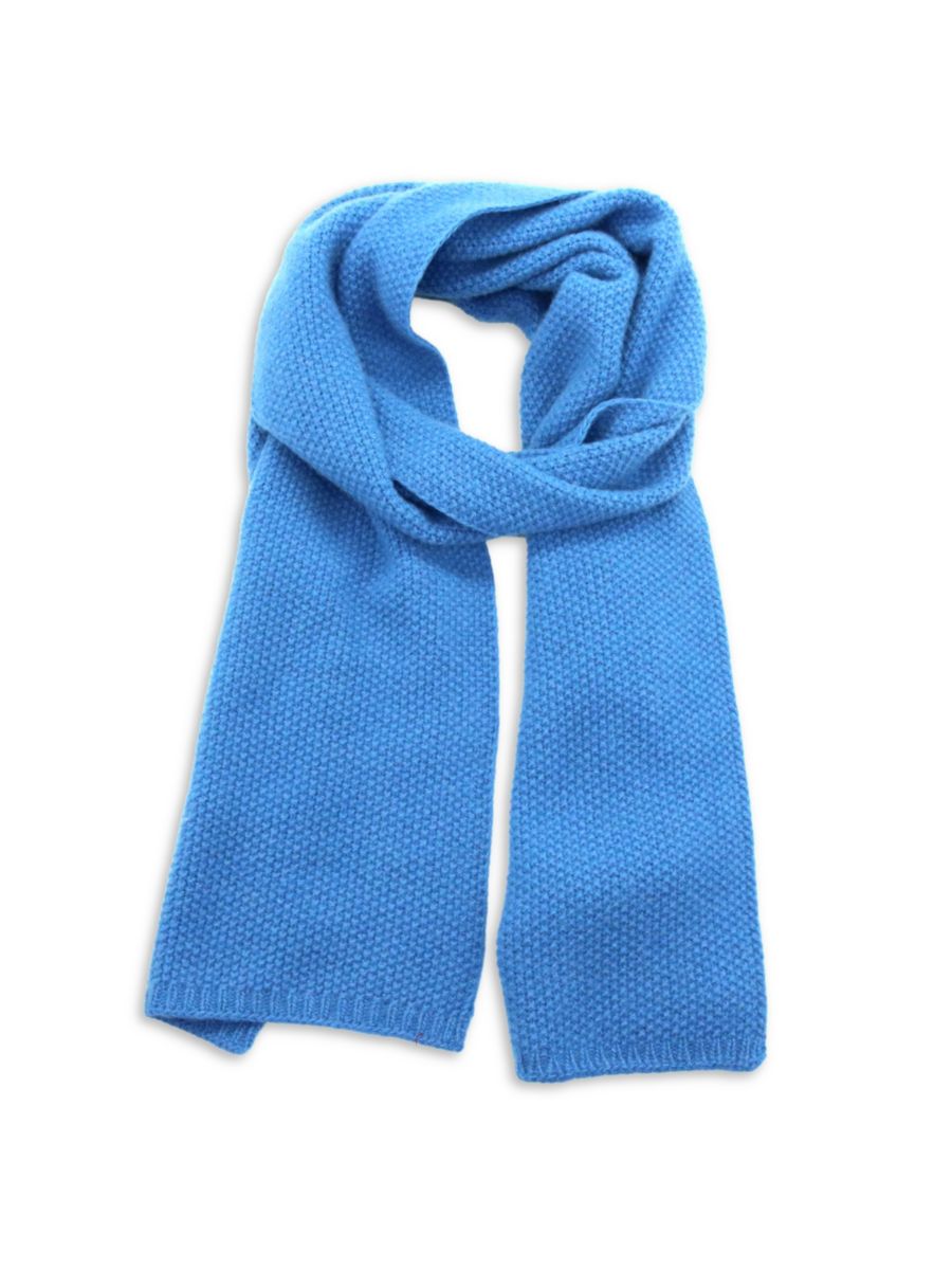 

Кашемировый шарф с плетением Portolano, цвет Winter Blue