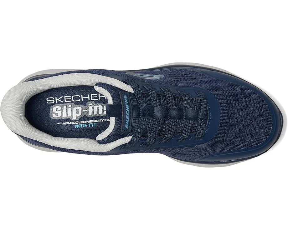 Кроссовки SKECHERS Summits Leyter Hands Free Slip-in, Navy/Blue — фото 2