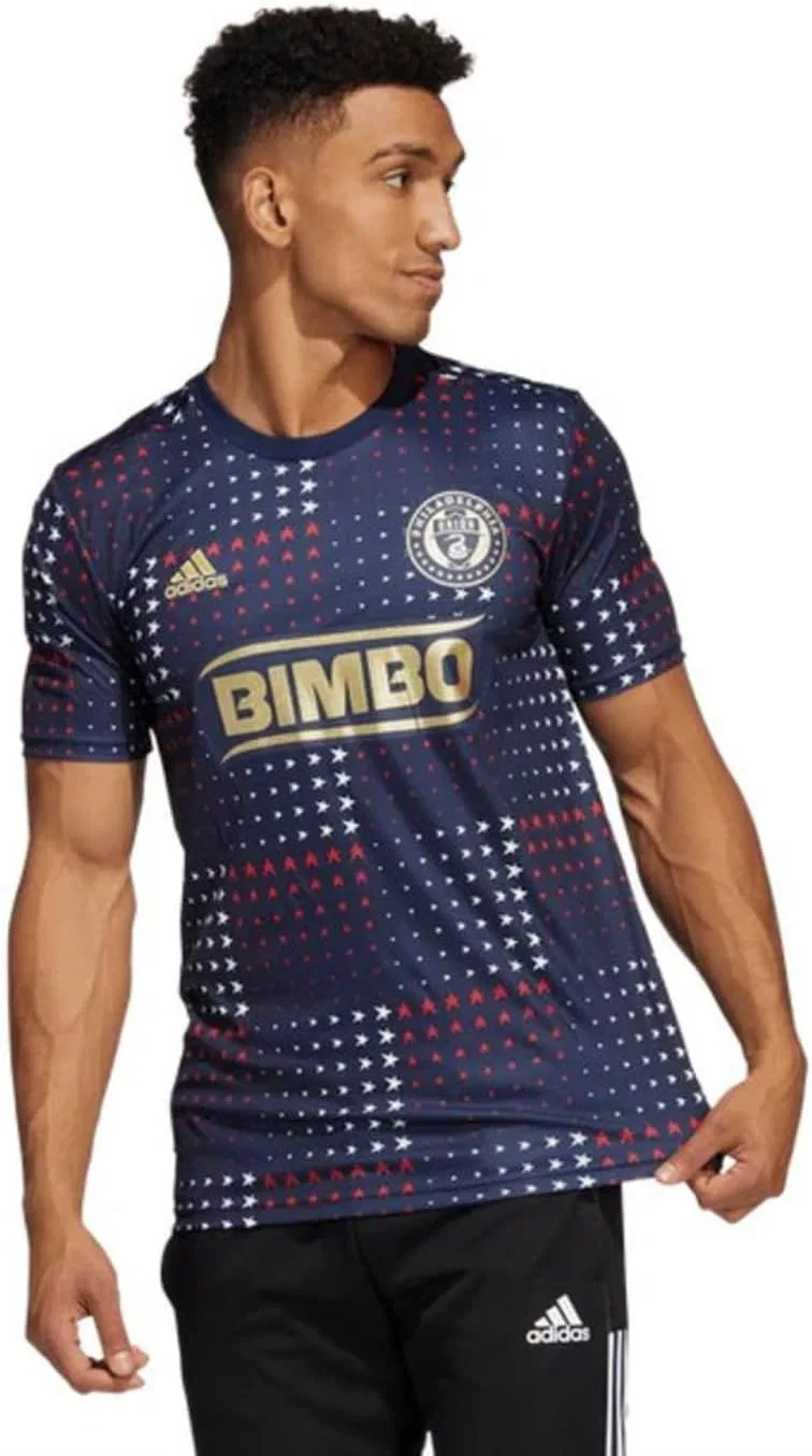 Футболка Adidas Men's MLS PRESHI US с коротким рукавом, Multi-Color