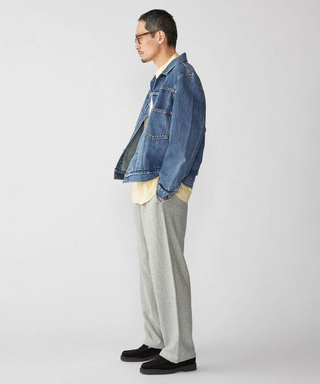 Куртка Type I Trucker Levi's джинсовая черная — фото 3
