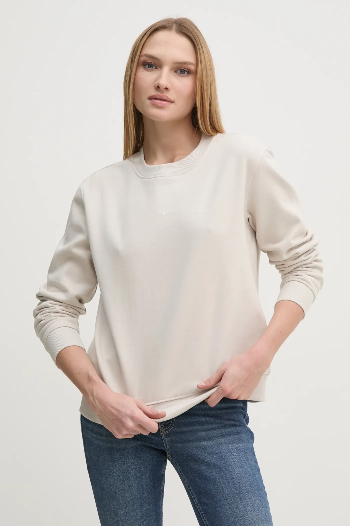 

Толстовка Calvin Klein Jeans, бежевый