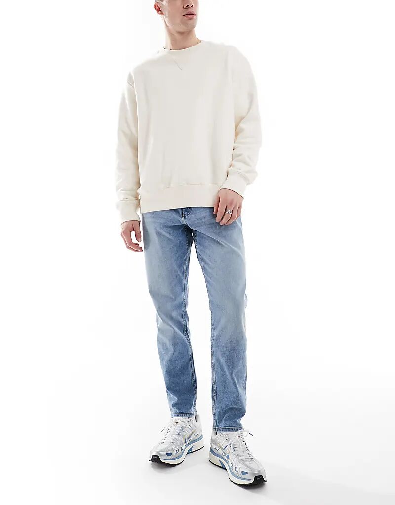 

Зауженные джинсы стретч светлого оттенка ASOS DESIGN
