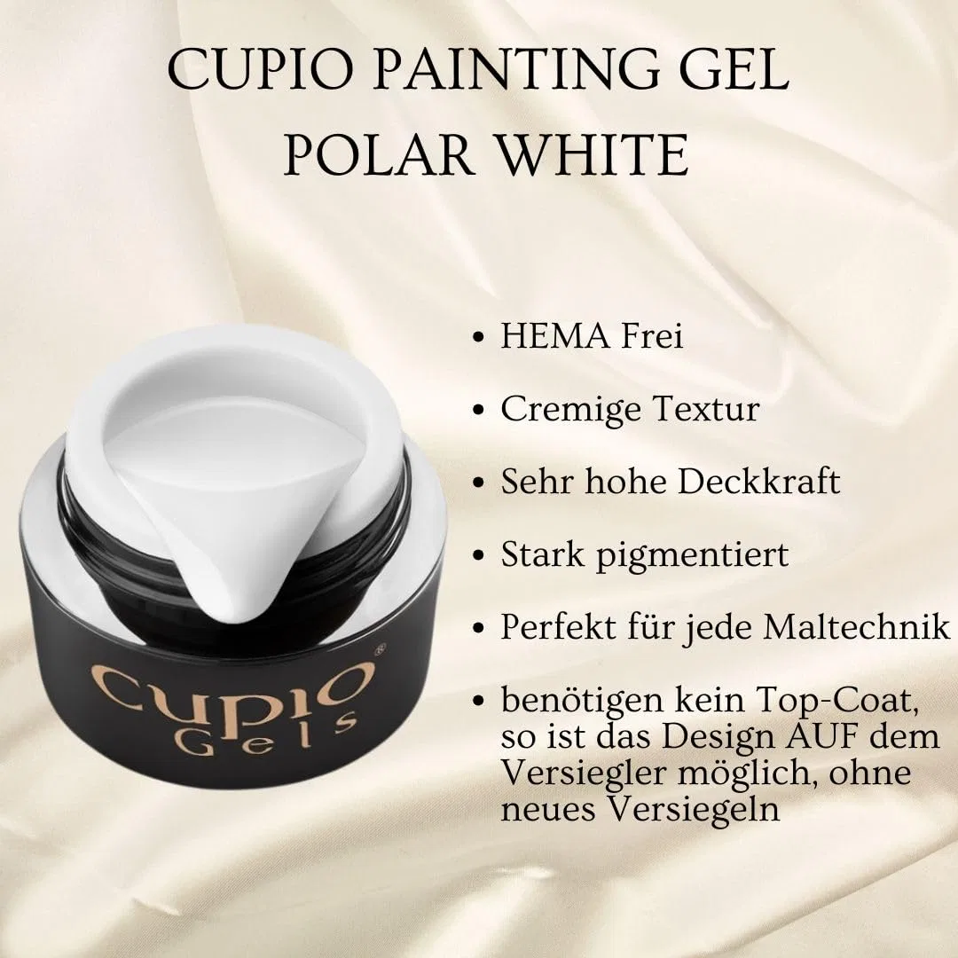 Гель-краска Cupio Painting Gel Polar White для нейл-арта Cupio