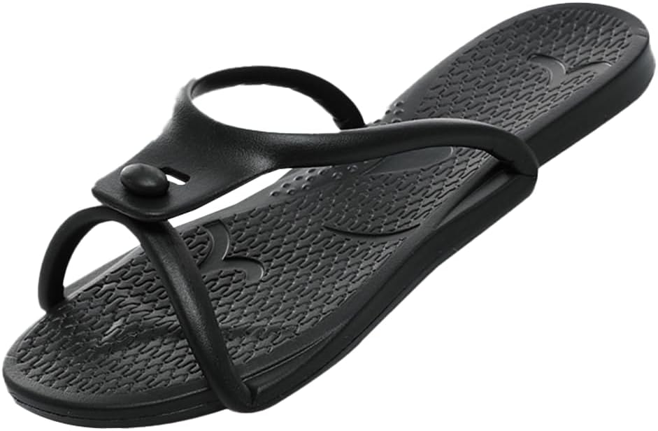 

Шлепанцы для душа Epsion, быстро сохнущие, с нескользящей подошвой, для мужчин и женщин, для общежития, дома, путешествий, складные портативные шлепанцы, черный