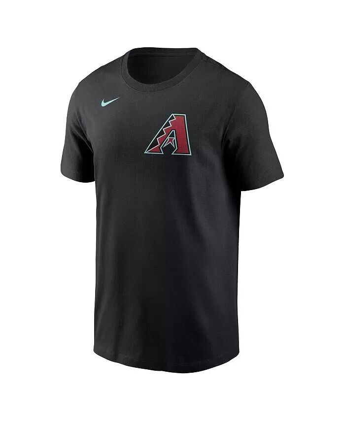 Мужская футболка Alek Thomas Black Arizona Diamondbacks 2024 Fuse с именем и номером Nike, черный — фото 2