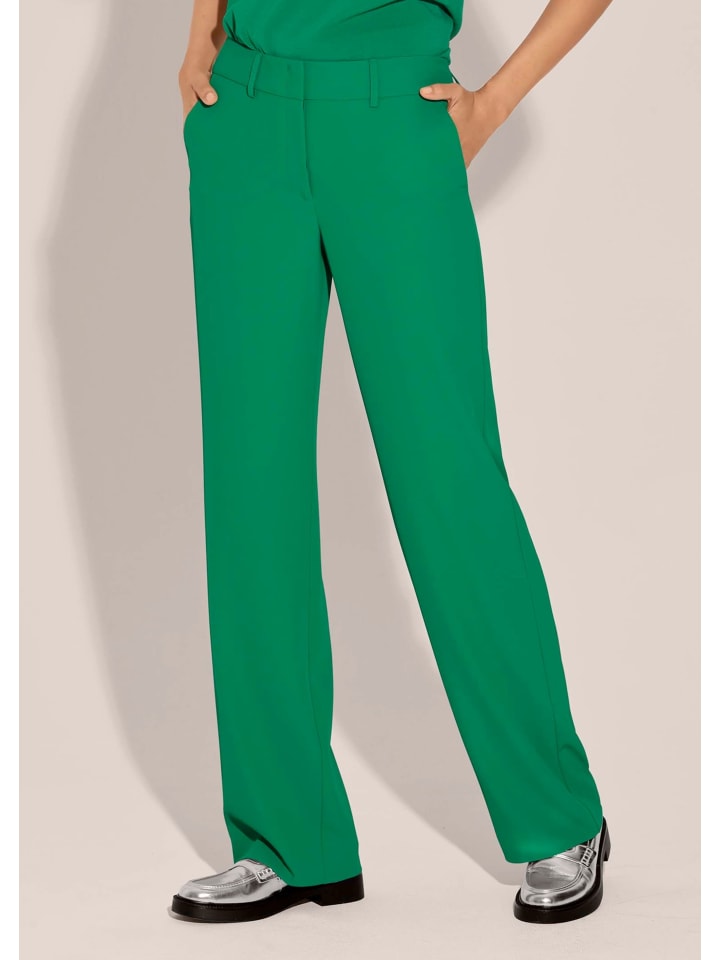 

MADELEINE Широкие эластичные брюки с отглаженными краями, яблочно-зеленого цвета