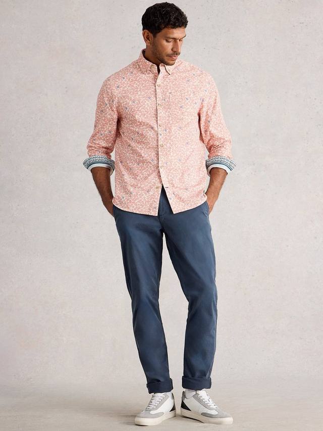 

Футболка Finsbury Cotton Regular Fit с цветочным принтом White Stuff, Light Pink