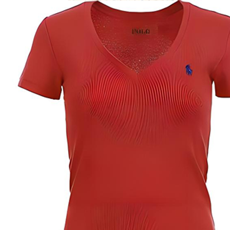Футболка Polo Ralph Lauren V-Neck, красный — фото 3