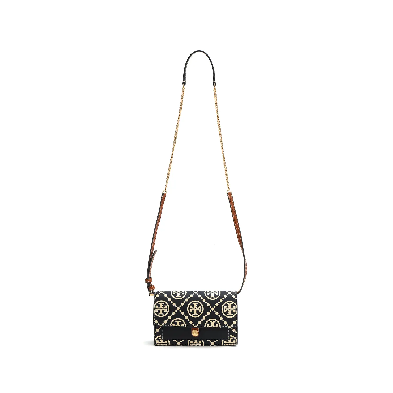 

TORY BURCH Кожаная сумка кроссбоди с монограммой T