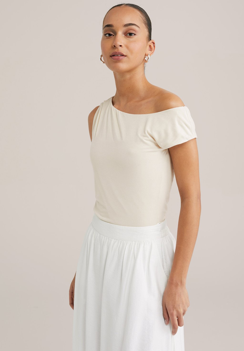 

Топ OFF SHOULDER WE Fashion, бежевый
