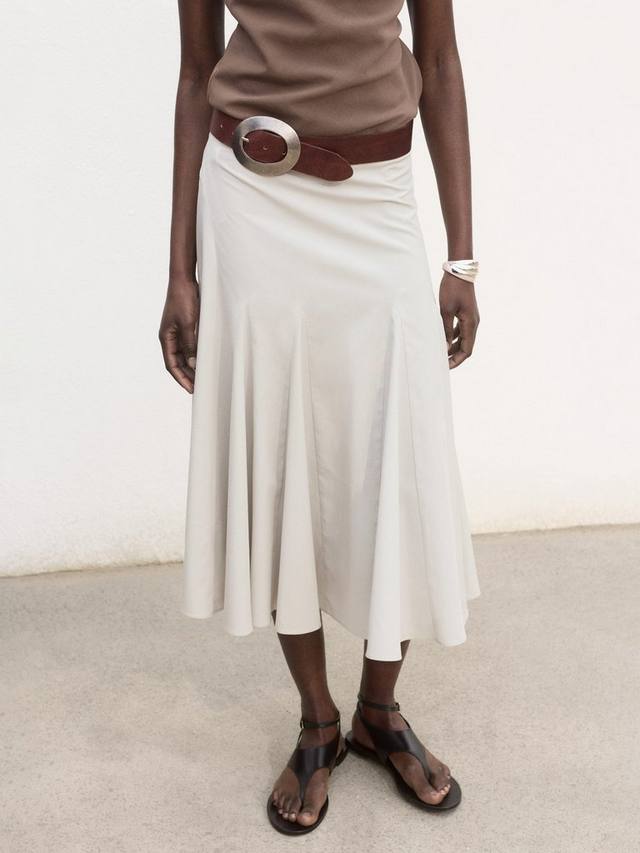 

Плиссированная юбка миди Aina Mango, Grey