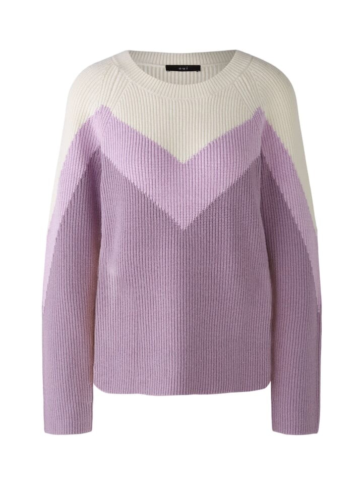 

Пуловер Oui Pullover, цвет lilac white