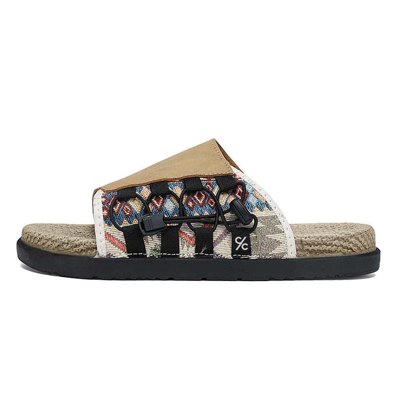 

Мужские тапочки-слайды с прошивкой EVA, тихие, нескользящие, с защитой от запаха Colorful Creations, Khaki