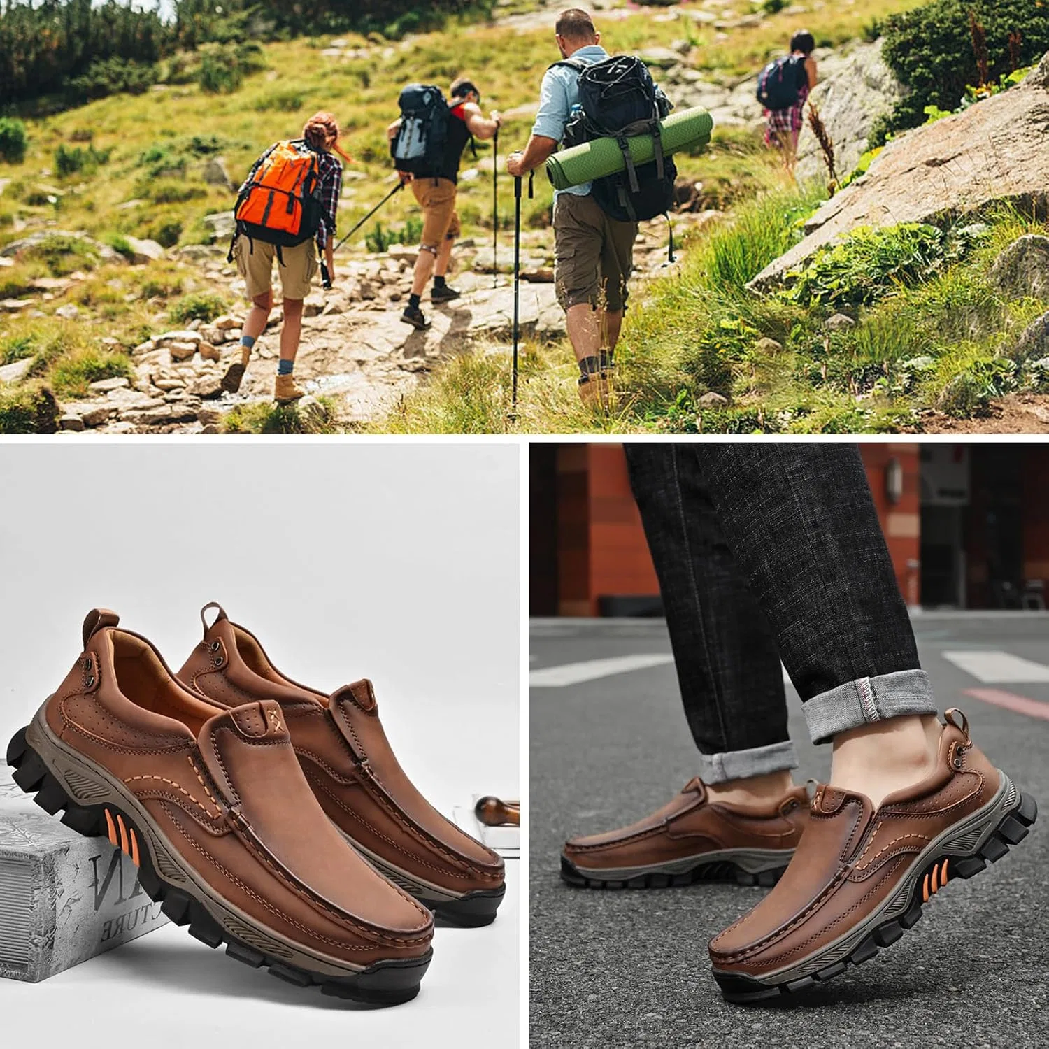Мокасины мужские, дышащие, Loafers with Arch Support, G NATLEAD — фото 3
