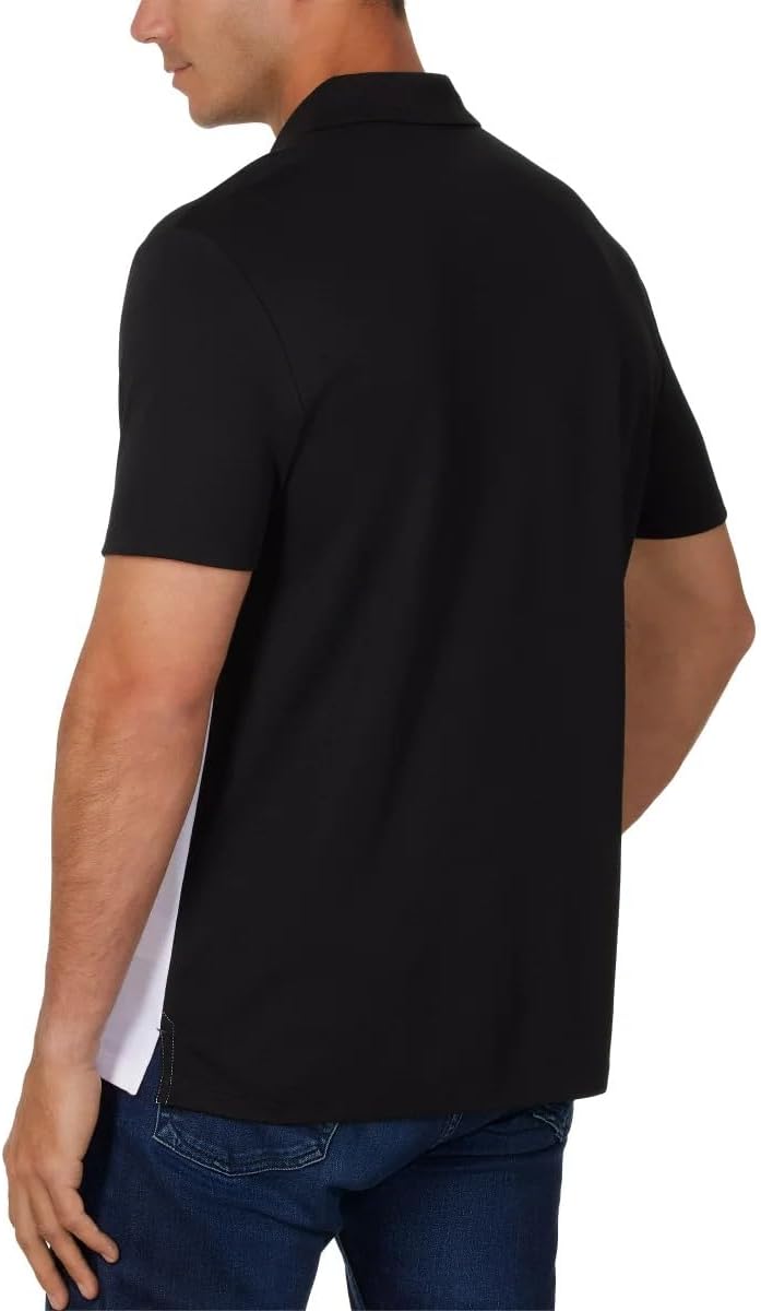 Мужская рубашка-поло Calvin Klein Classic Fit с планкой на 2 пуговицы, White — фото 2