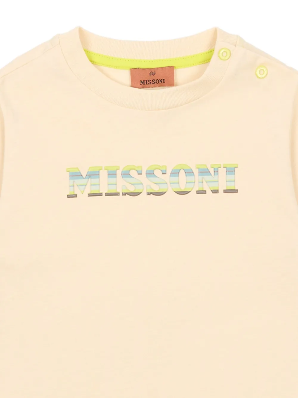Футболка с короткими рукавами Missoni Kids, нейтральный — фото 3