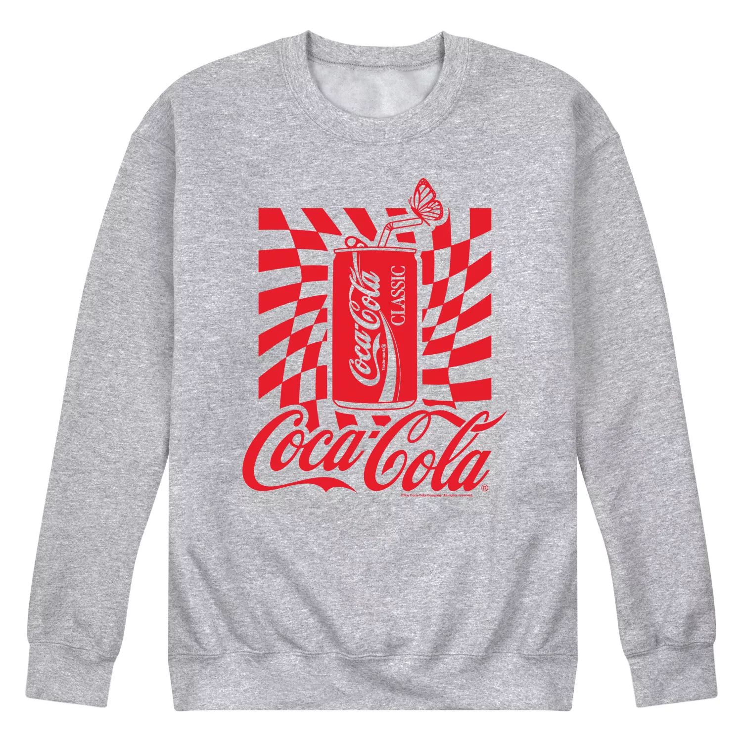 

Мужской флисовый свитшот с рисунком Coca-Cola Can Licensed Character