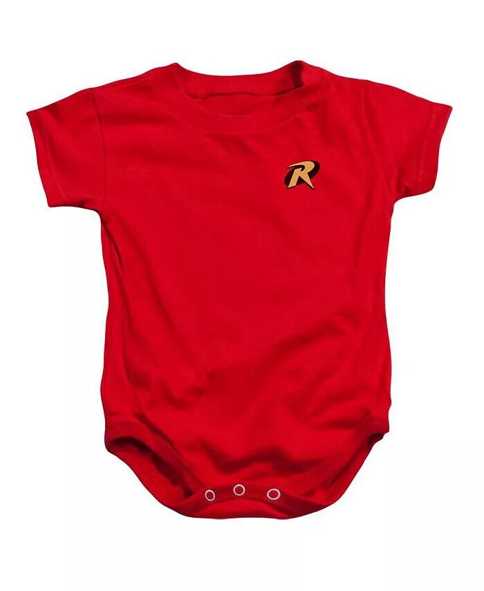 

Baby-Girls Robin Logo Младенческий комбинезончик Batman, красный