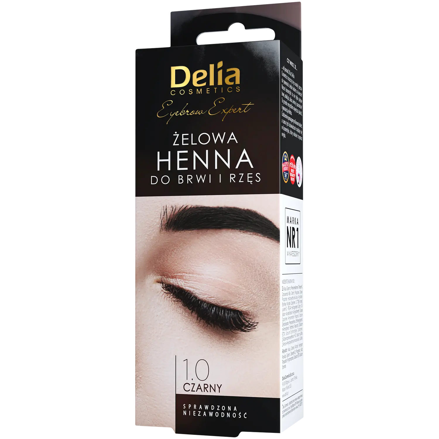 

Гель-хна для бровей и ресниц 1.0 черная Delia Eyebrow Expert, 15 мл