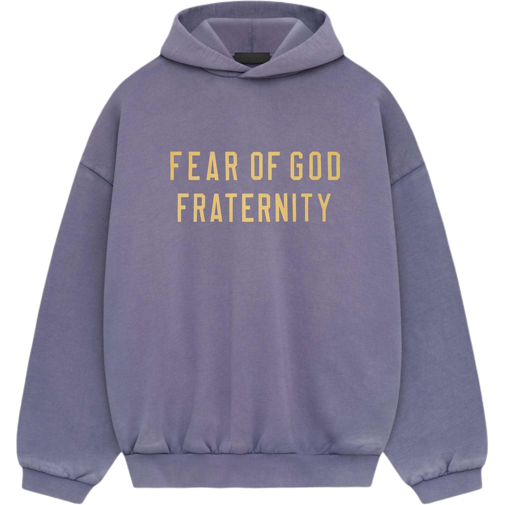 Толстовка с капюшоном из плотного флиса Fear Of God Essentials, Орхидея Пурпурный/Лавандовый — фото 2