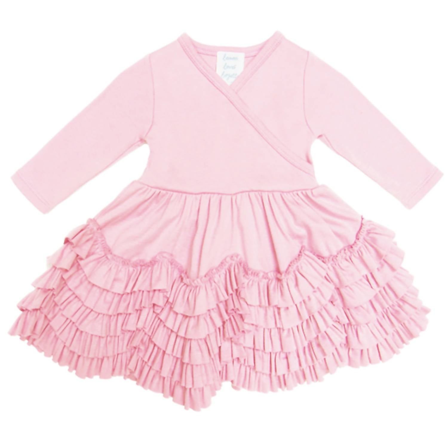 

Платье Джада для новорожденных и девочек в розовом цвете Lemon Loves Layette, розовый