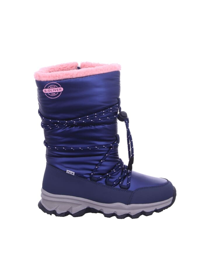Сапоги s.Oliver Winterstiefeletten, цвет navy combi — фото 3