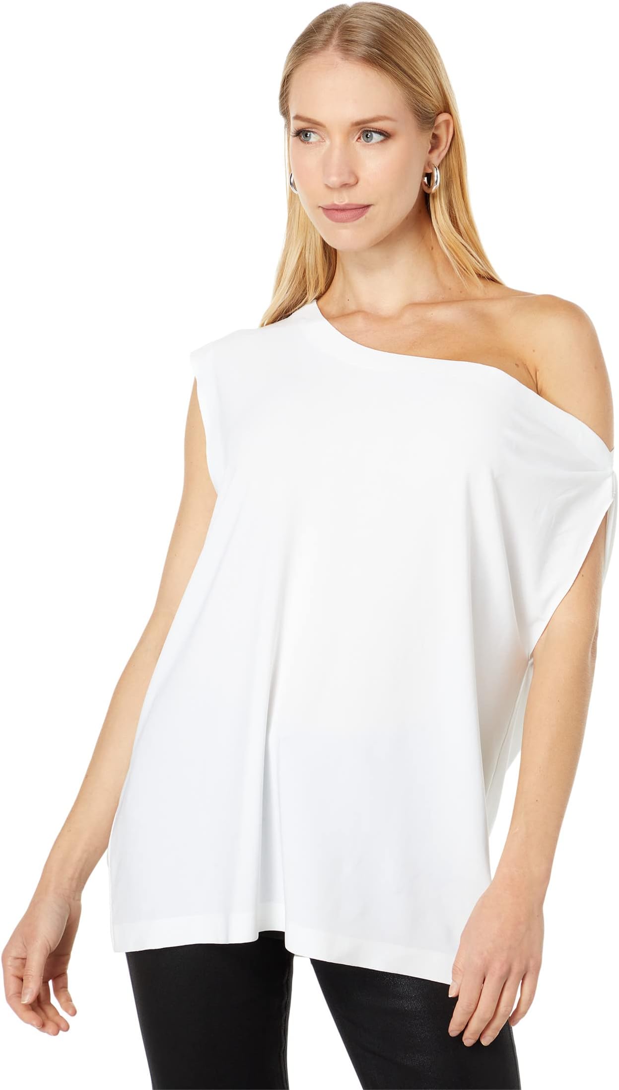 

Топ Norma Kamali Drop Shoulder Top, цвет Snow White