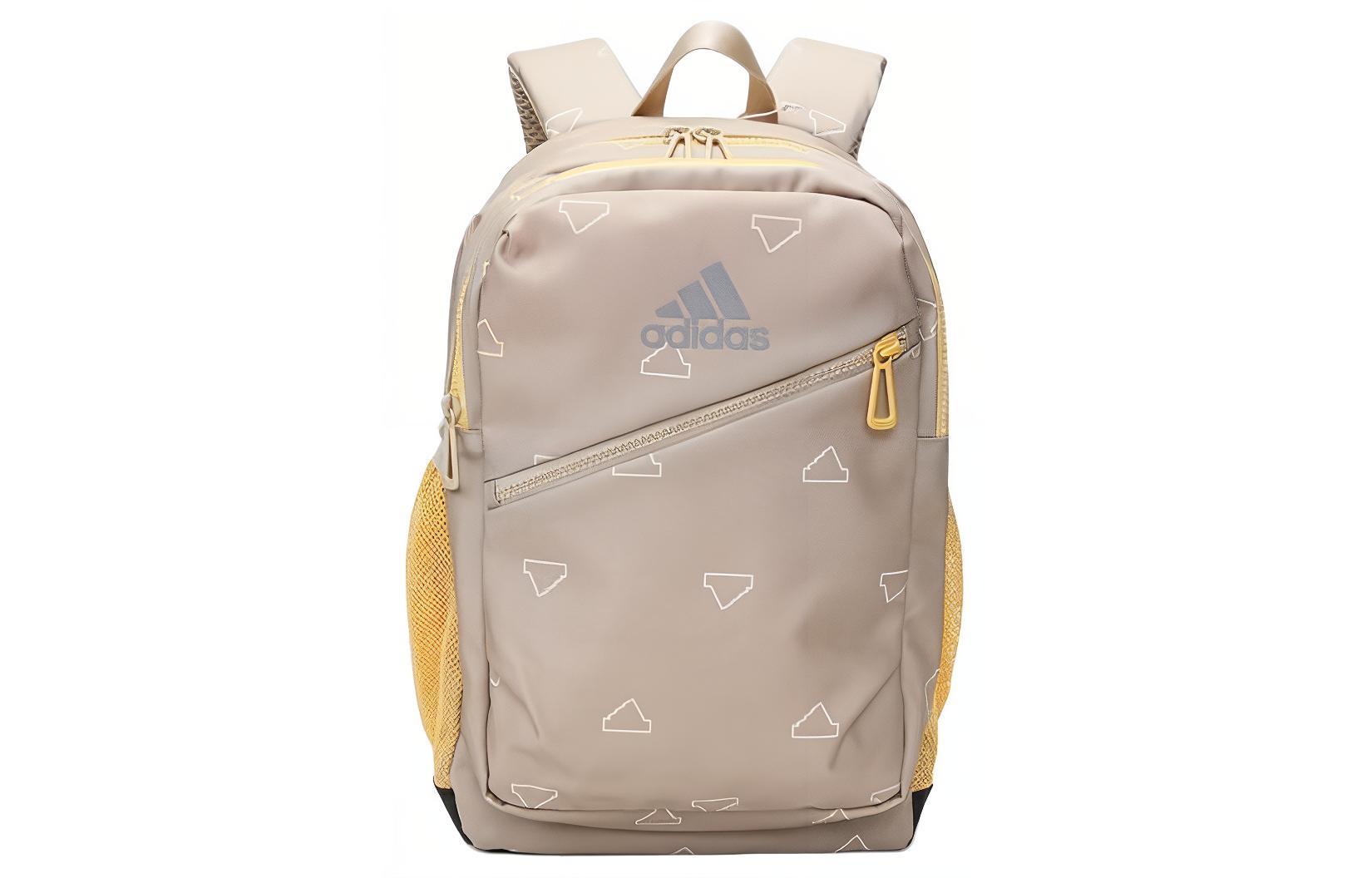 

Adidas Тканевый рюкзак средний мужской коричневый и желтый