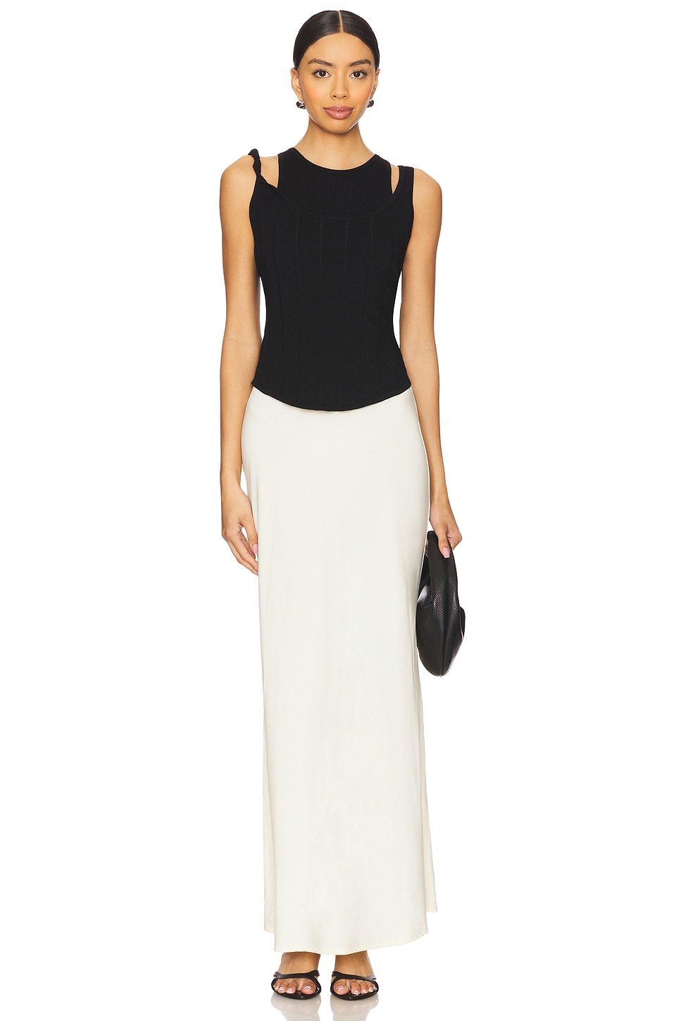 

Трикотажное платье Tranquil Sovere, black & cream