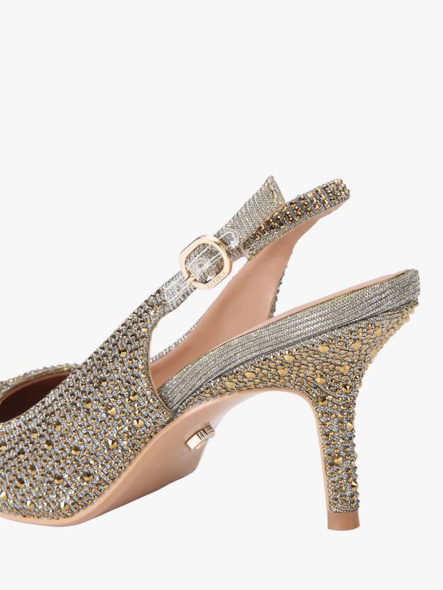 Spirit Sling Embellished туфли-лодочки на каблуке с ремешком Carvela, Gold — фото 4