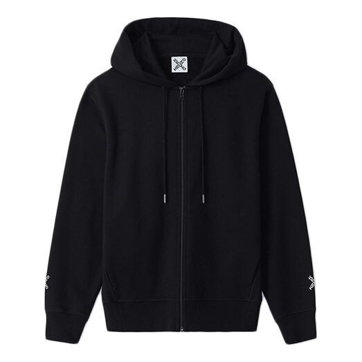 

Свитер fw20 alphabet printing hooded zipper hoodie black Kenzo, черный