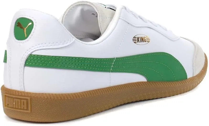 Кроссовки для футзала PUMA King 21, White/Green — фото 3