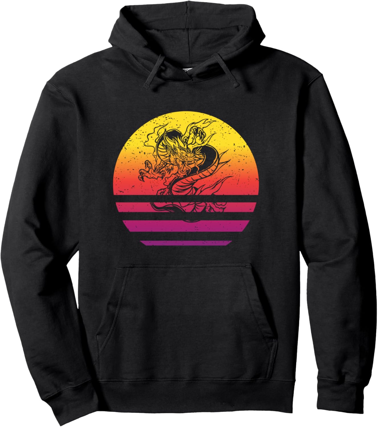 

Худи в винтажном стиле ретро с изображением дракона, черная Dragon Accessories & Apparel Gifts For Women, Men, And Kids